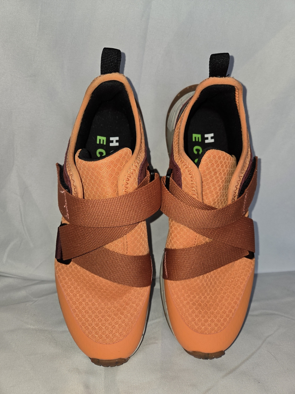 HOLO eco Footwear Artemis Strap Sneakers womens size US 9.5 orange NWOT